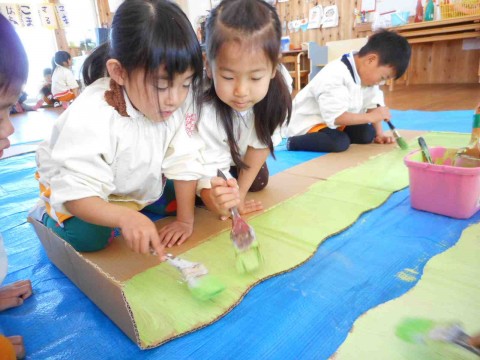 発表会の装飾作り　年長